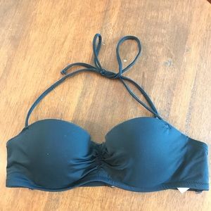 Abercrombie and fitch black push up bikini top